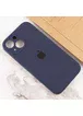 Чехол Silicone Case Full Camera Protective (AA) для Apple iPhone 15 (6.1") Темно-синий / Midnight blue