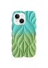 TPU чохол Leaf для Apple iPhone 15 (6.1") Marine Green / Mint
