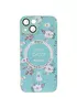 TPU+PC чохол Secret Garden with MagSafe для Apple iPhone 15 (6.1") Mint