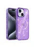 Чехол TPU Eclipse Sparkle (MagFit) для Apple iPhone 15 (6.1") Purple