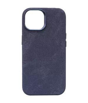 Чехол Denim with MagSafe для Apple iPhone 15 (6.1") Blue