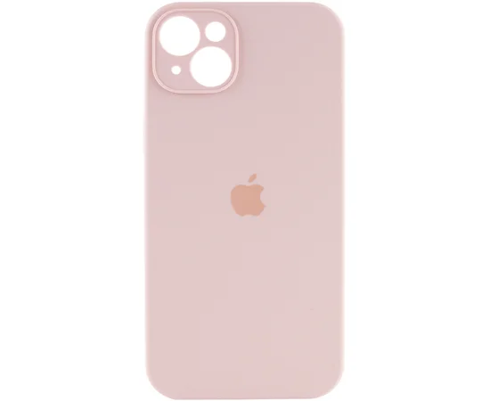 Чехол Silicone Case Full Camera Protective (AA) для Apple iPhone 15 (6.1") Розовый / Pink Sand