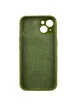 Чехол Silicone Case Full Camera Protective (AA) для Apple iPhone 15 (6.1") Зеленый / Dark Olive
