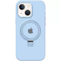 Чехол Silicone Case Full Protective with Ring для Apple iPhone 15 (6.1") Blue