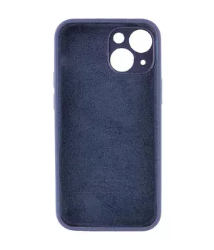 Чохол Silicone Case Full Camera Protective (AA) Apple iPhone 15 (6.1") Темно-синій / Midnight blue
