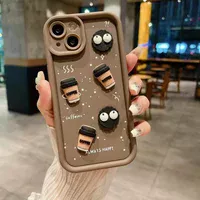 Чехол TPU Toys Case для Apple iPhone 15 (6.1") Brown / Always Happy