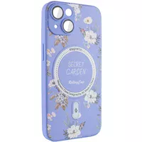 TPU+PC чехол Secret Garden with MagSafe для Apple iPhone 15 (6.1") Lilac
