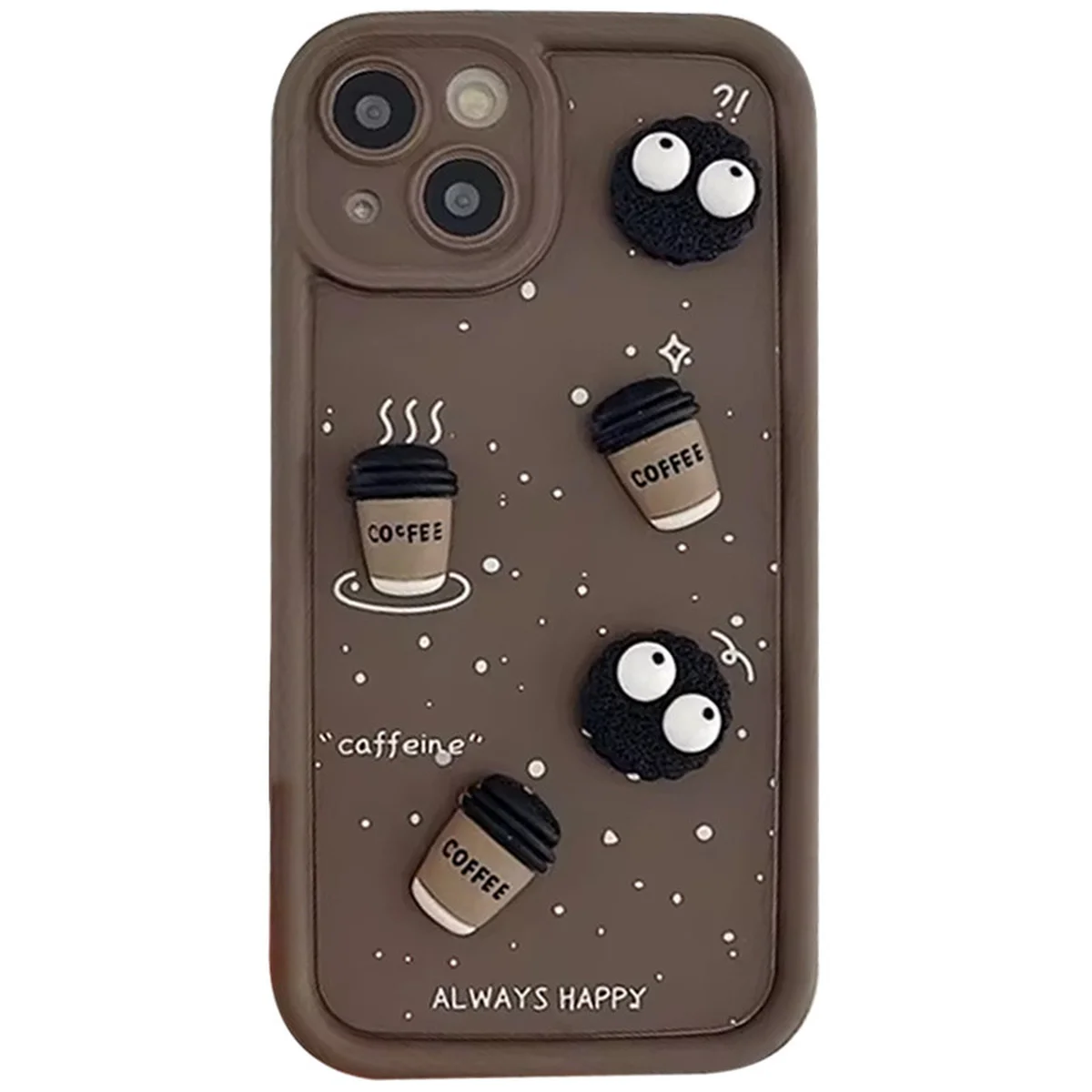 Чехол TPU Toys Case для Apple iPhone 15 (6.1") Brown / Always Happy
