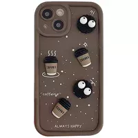 Чехол TPU Toys Case для Apple iPhone 15 (6.1") Brown / Always Happy