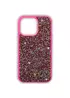 TPU чехол Bling World Rock Diamond для Apple iPhone 15 (6.1") Ярко-розовый 