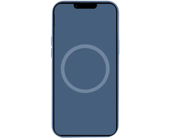 Чохол Silicone case (AAA) full with Magsafe and Animation для Apple iPhone 15 (6.1") Синій / Winter blue