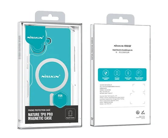 TPU чехол Nillkin Nature Pro Magnetic для Apple iPhone 16 Plus (6.7") Бесцветный (прозрачный)