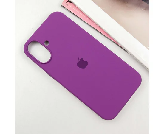 Чохол Silicone Case Full Protective (AA) для Apple iPhone 16 Plus (6.7") Фіолетовий / Grape