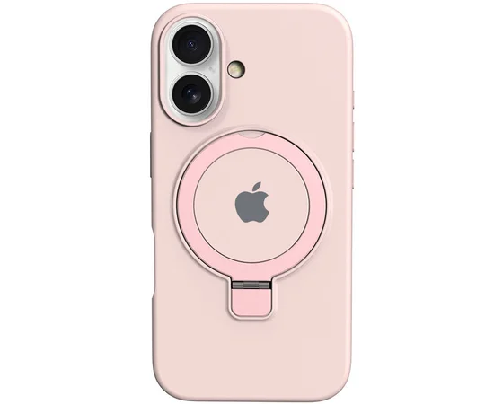 Чехол Silicone Case Full Protective with Ring для Apple iPhone 16 Plus (6.7") Pink
