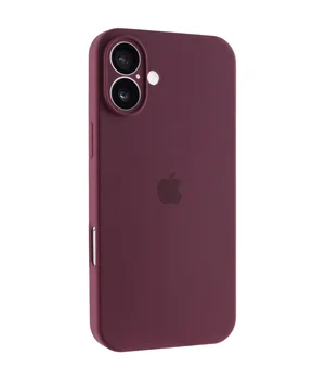 Чехол Silicone Case Full Camera Protective (AA) для Apple iPhone 16 Plus (6.7") Бордовый / Plum Чехол Silicone Case Full Camera Protective (AA) для Apple iPhone 16 Plus (6.7") Бордовый / Plum
