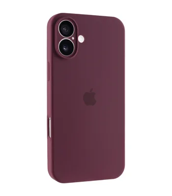 Чохол Silicone Case Full Camera Protective (AA) для Apple iPhone 16 Plus (6.7") Бордовий / Plum