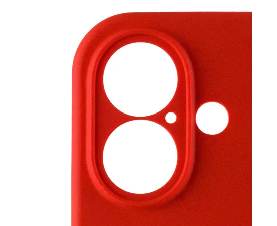 Чехол Silicone Case Full Camera Protective (AA) для Apple iPhone 16 Plus (6.7") Красный / Red