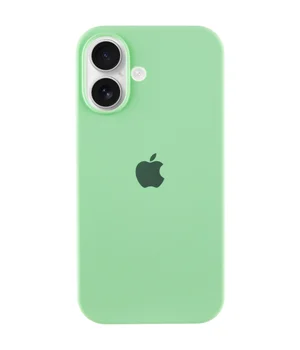Чехол Silicone Case Full Protective (AA) для Apple iPhone 16 Plus (6.7") Зеленый / Pistachio Чехол Silicone Case Full Protective (AA) для Apple iPhone 16 Plus (6.7") Зеленый / Pistachio