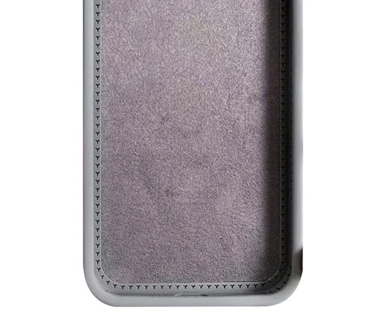 Чехол Silicone Case Full Protective NO LOGO with Ring для Apple iPhone 16 Plus (6.7") Grey
