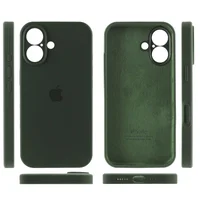 Чехол Silicone Case Full Camera Protective (AA) для Apple iPhone 16 Plus (6.7") Зеленый / Cyprus Green