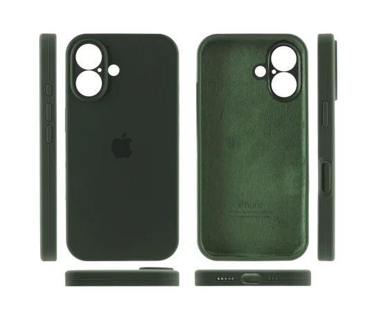 Чохол Silicone Case Full Camera Protective (AA) для Apple iPhone 16 Plus (6.7") Зелений / Cyprus Green