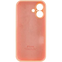 Чехол Silicone Case Full Camera Protective (AA) для Apple iPhone 16 Plus (6.7") Оранжевый / Cantaloupe