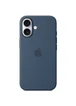 Чехол Silicone case (AAA) full with Magsafe and Animation для Apple iPhone 16 Plus (6.7") Denim