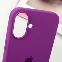 Чехол Silicone Case Full Protective (AA) для Apple iPhone 16 Plus (6.7") Фиолетовый / Grape