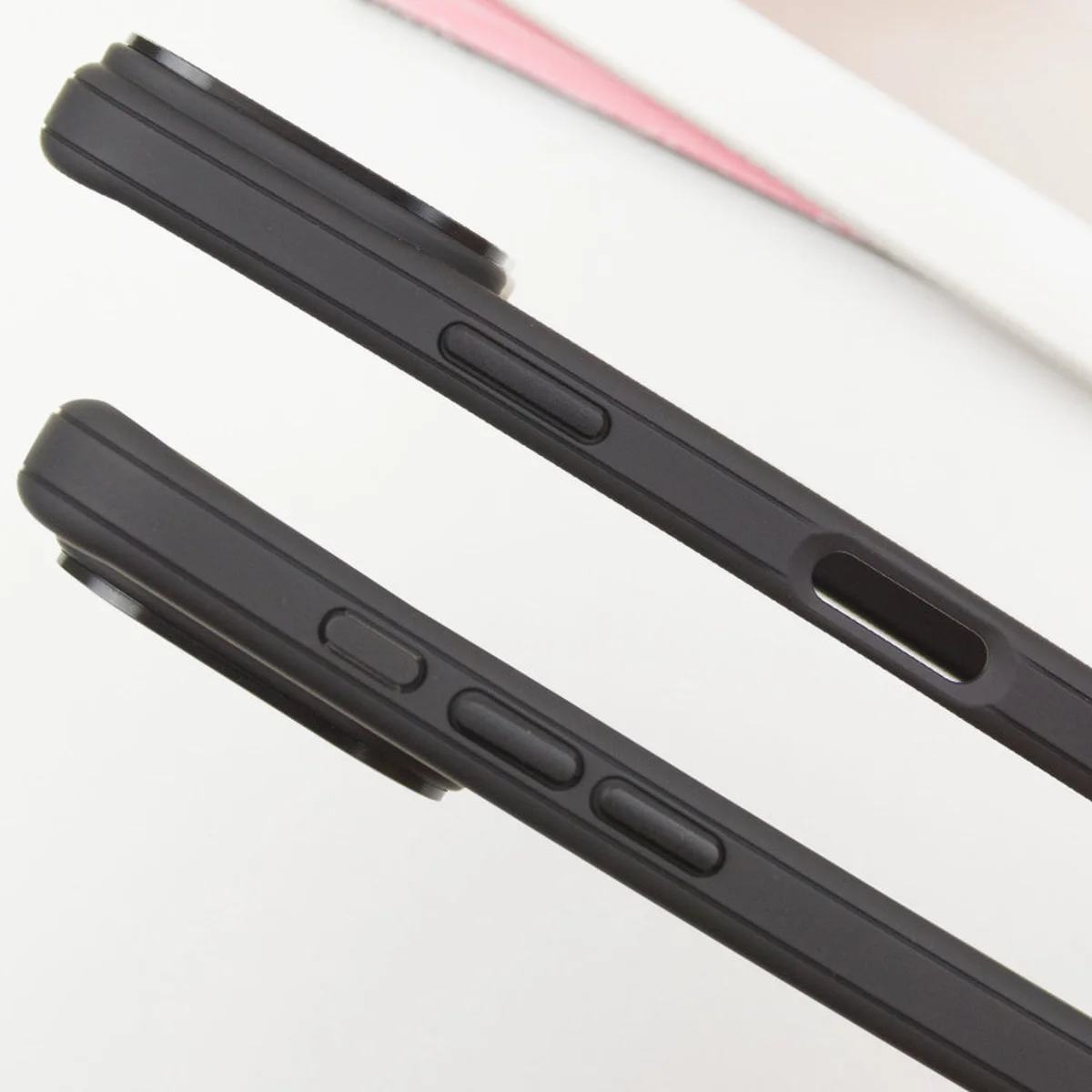 Чехол TPU+PC Carbon with MagSafe для Apple iPhone 16 Plus (6.7") Black