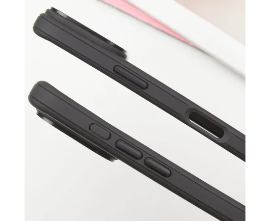 Чехол TPU+PC Carbon with MagSafe для Apple iPhone 16 Plus (6.7") Black