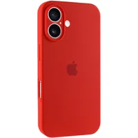 Чехол Silicone Case Full Camera Protective (AA) для Apple iPhone 16 Plus (6.7") Красный / Red