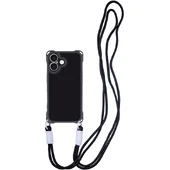 Чехол TPU CrossBody with straps для Apple iPhone 16 Plus (6.7") Black