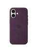 Чехол Silicone case (AAA) full with Magsafe and Animation для Apple iPhone 16 Plus (6.7") Plum
