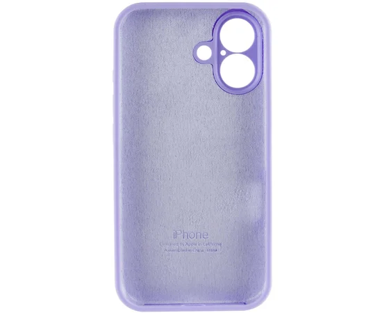 Чохол Silicone Case Full Camera Protective (AA) для Apple iPhone 16 Plus (6.7") Бузковий / Dasheen
