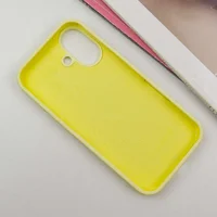 Чехол Silicone Case Full Protective (AA) для Apple iPhone 16 Plus (6.7") Желтый / Mellow Yellow