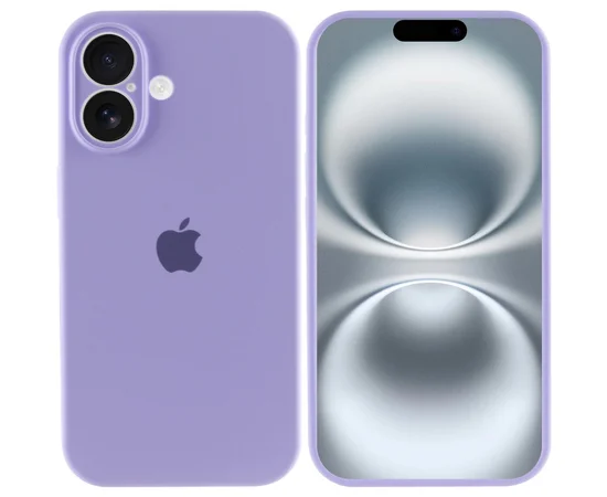 Чохол Silicone Case Full Camera Protective (AA) для Apple iPhone 16 Plus (6.7") Бузковий / Dasheen