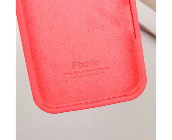 Чехол Silicone Case Full Protective (AA) для Apple iPhone 16 Plus (6.7") Арбузный / Watermelon red