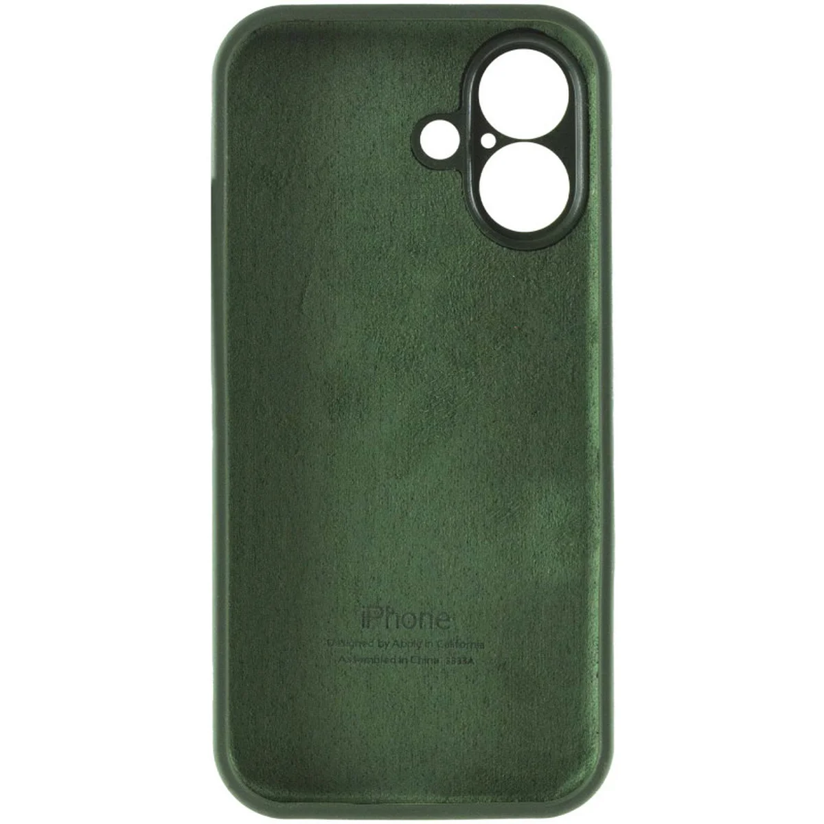 Чехол Silicone Case Full Camera Protective (AA) для Apple iPhone 16 Plus (6.7") Зеленый / Cyprus Green