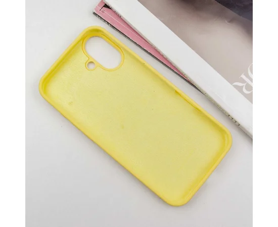 Чехол Silicone Case Full Protective (AA) для Apple iPhone 16 Plus (6.7") Желтый / Yellow