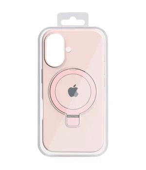 Чехол Silicone Case Full Protective with Ring для Apple iPhone 16 Plus (6.7") Pink