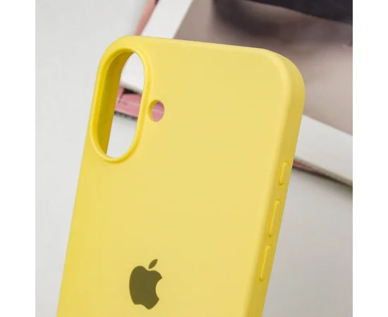 Чехол Silicone Case Full Protective (AA) для Apple iPhone 16 Plus (6.7") Желтый / Yellow