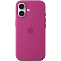 Чехол Silicone case (AAA) full with Magsafe and Animation для Apple iPhone 16 Plus (6.7") Fuchsia