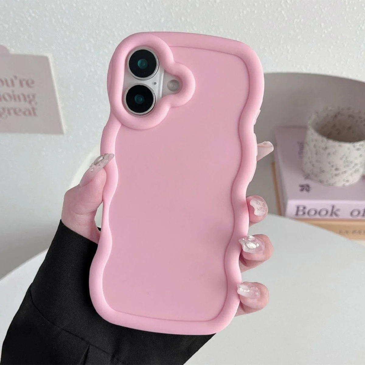 Чехол TPU Ripple для Apple iPhone 16 Plus (6.7") Pink
