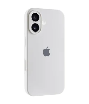 Чехол Silicone Case Full Camera Protective (AA) для Apple iPhone 16 Plus (6.7") Белый / White