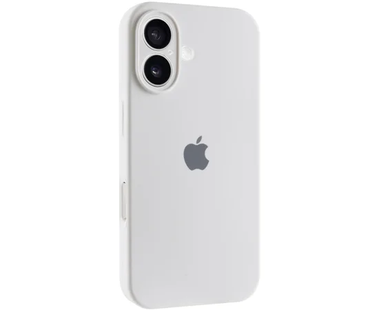 Чехол Silicone Case Full Camera Protective (AA) для Apple iPhone 16 Plus (6.7") Белый / White