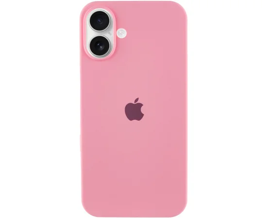 Чехол Silicone Case Full Protective (AA) для Apple iPhone 16 Plus (6.7") Розовый / Light pink