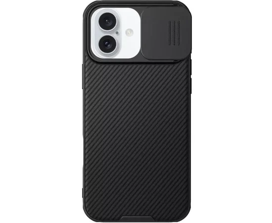 Карбоновая накладка Nillkin CamShield Pro для Apple iPhone 16 Plus (6.7") Black