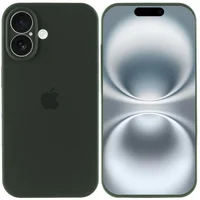 Чехол Silicone Case Full Camera Protective (AA) для Apple iPhone 16 Plus (6.7") Зеленый / Cyprus Green