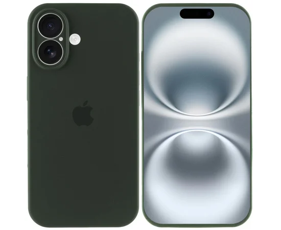 Чохол Silicone Case Full Camera Protective (AA) для Apple iPhone 16 Plus (6.7") Зелений / Cyprus Green