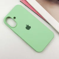 Чехол Silicone Case Full Protective (AA) для Apple iPhone 16 Plus (6.7") Зеленый / Pistachio